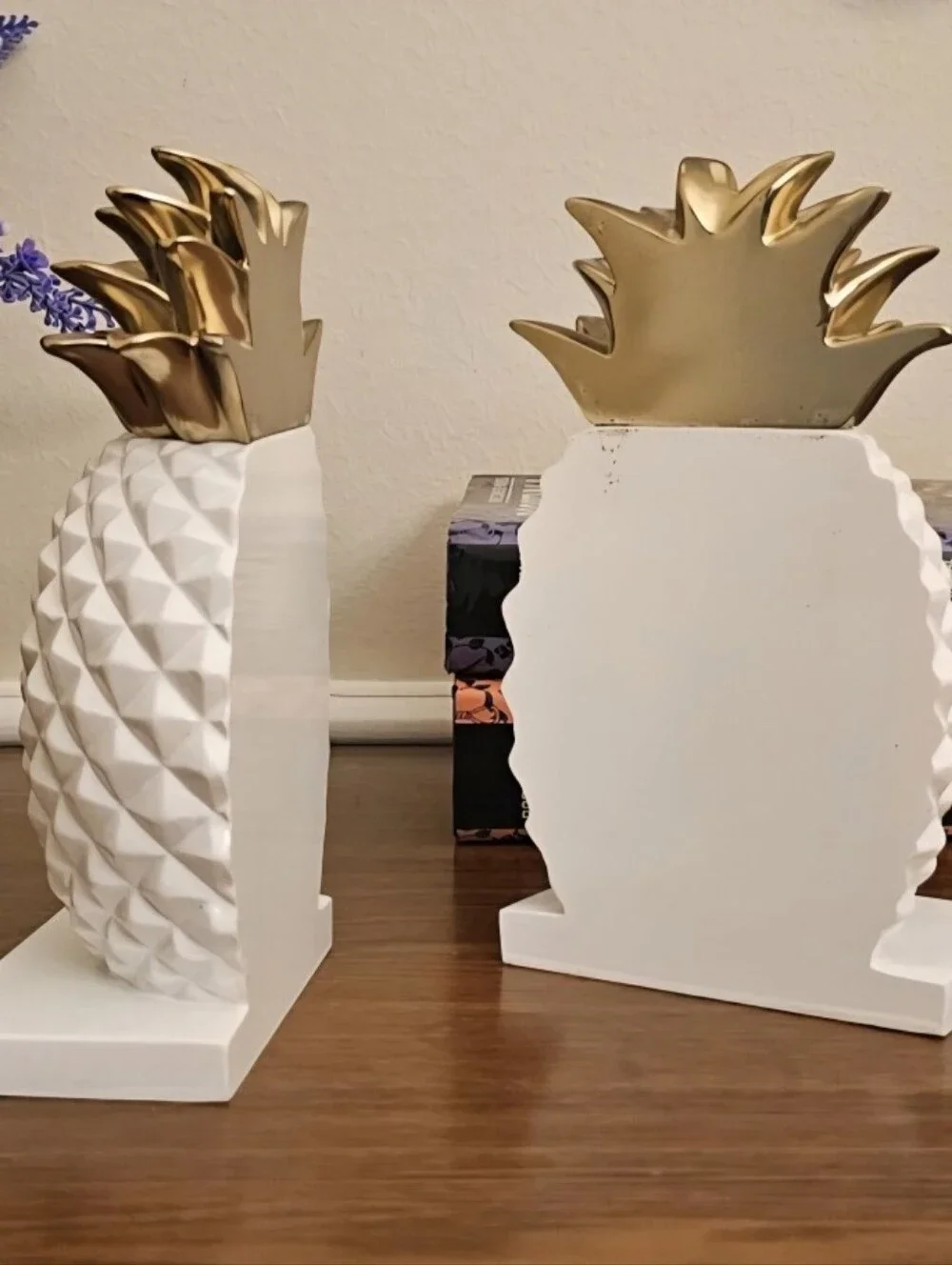 Target White and Gold Pineapple Bookends - Home Accents